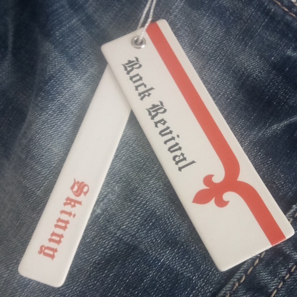 Rock Revival Women's 26 Skinny Noelle Bejeweled Rhinestones Distressed NWT - Picture 12 of 12